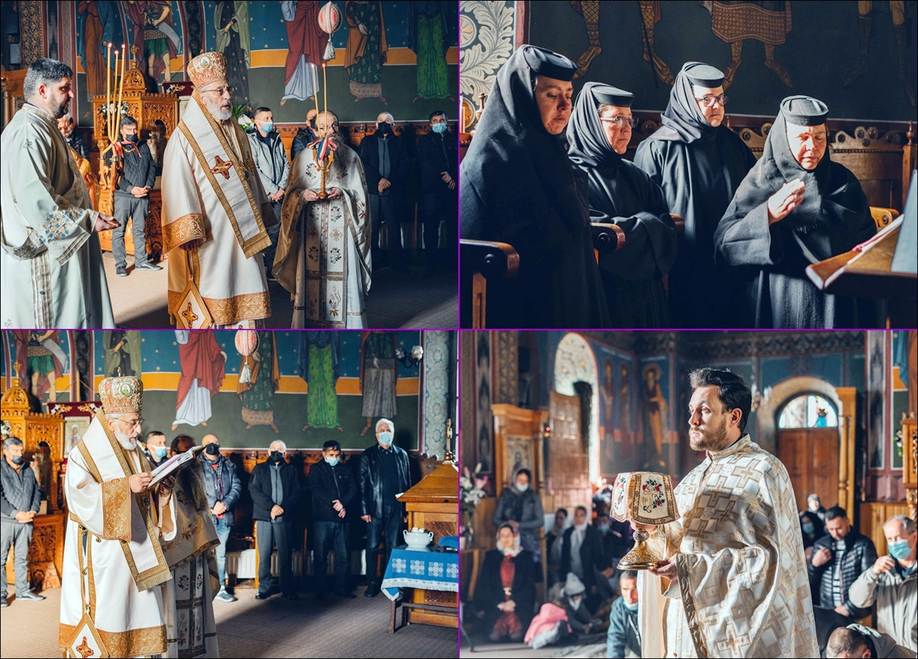 Părintele Arhiepiscop Calinic a slujit la Mănăstirea Văleni
