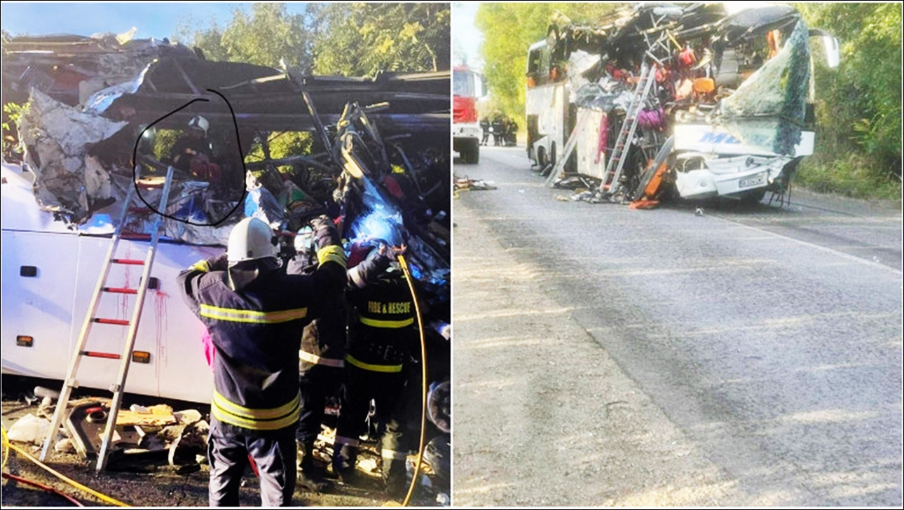 Bulgaria – Grav accident de circulaţie autocar cu cetăţeni români: 4 decedaţi, 5 răniţi vor fi transportaţi cu elicoptere la Floreasca!