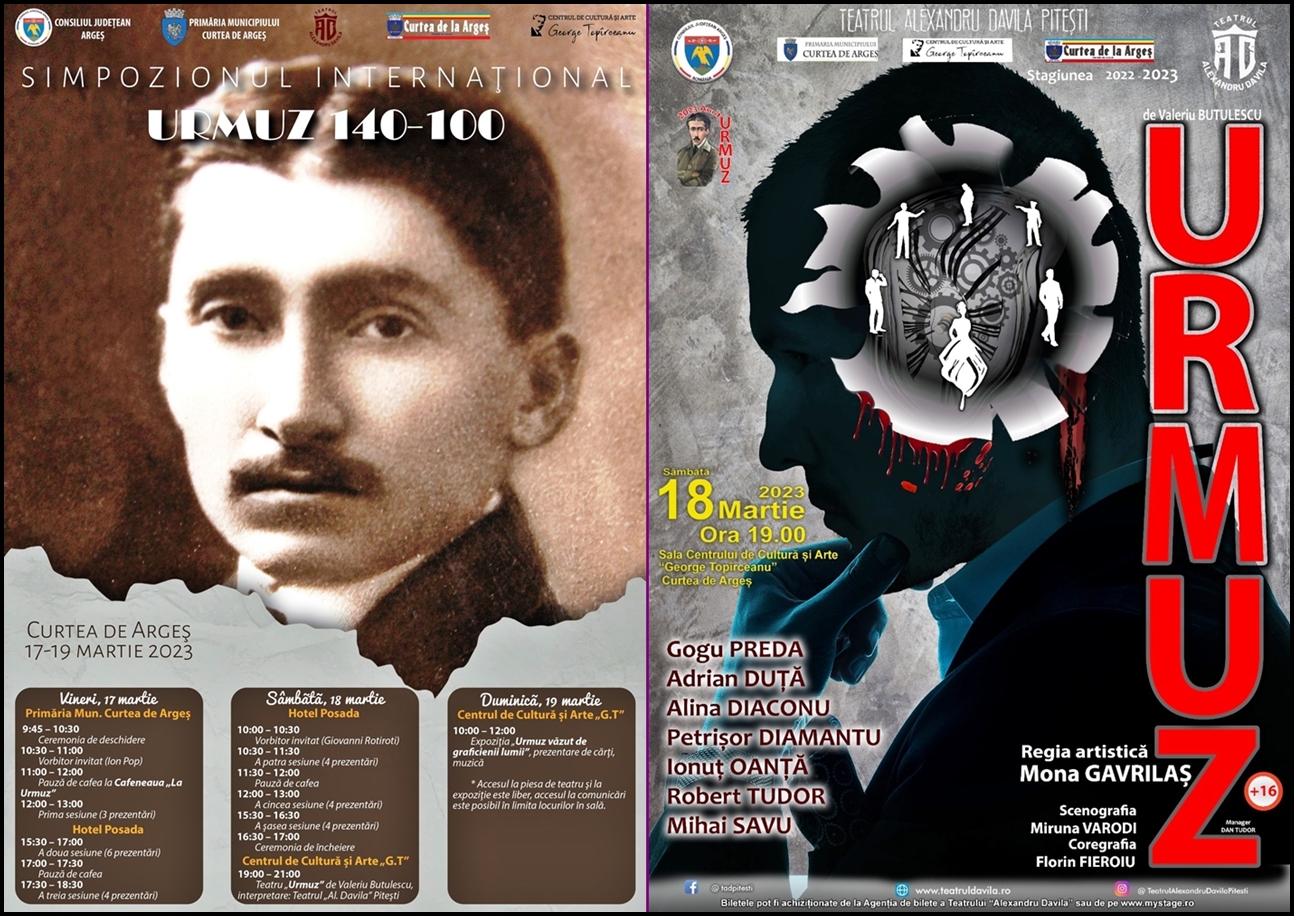 Centrul de Cultură și Arte „George Topîrceanu”: Începe Simpozionul Internațional „URMUZ 140-100”!