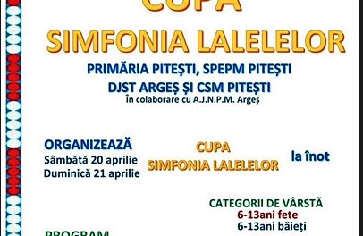 Piteşti: „Cupa Simfonia Lalelelor la înot”, 20-21 aprilie!